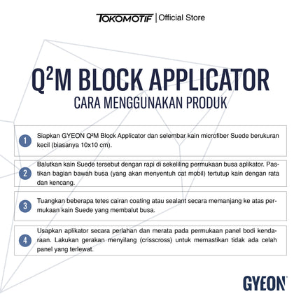 Gyeon Q2M Block Applicator 4x9x2,5 cm - Aplikator Coating