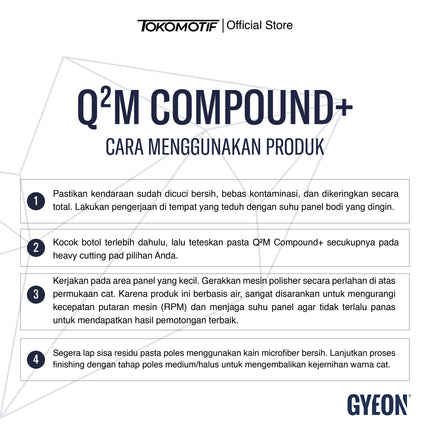 Gyeon Q2M Compound+ 120 ml - Kompon Poles