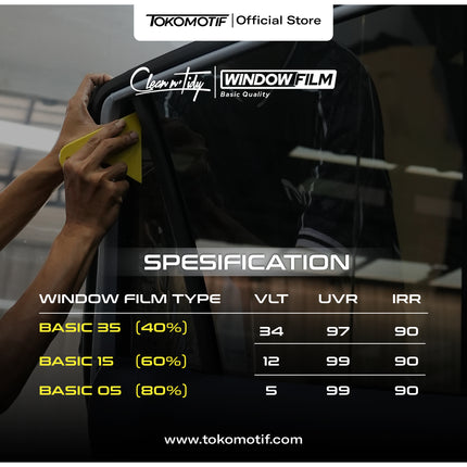 Booking Jasa Pemasangan Kaca Film Mobil Clean N Tidy Basic Garansi 5 Tahun