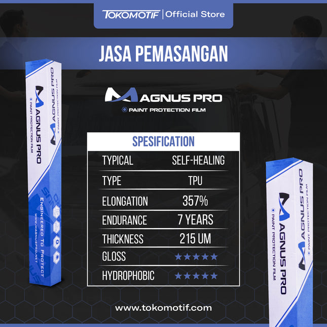 Booking Jasa Pemasangan PPF Magnus Pro Instant Heat Healing Tahan Hingga 7 Tahun