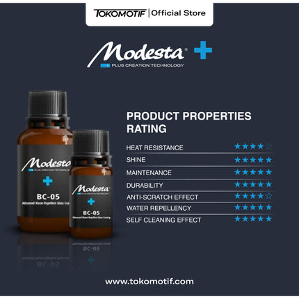 Booking Jasa Modesta Nano Ceramic Coating BC-05A & BC-05B Coating 2 Layer Tahan Hingga 10 Tahun