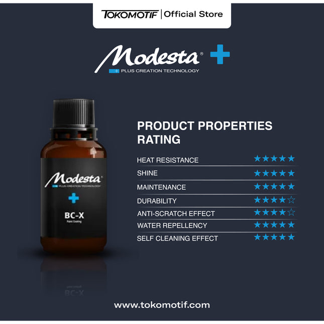 Booking Jasa Modesta Nano Ceramic Coating BC-X Nano Ceramic Coating 2 Layer Tahan Hingga 5 Tahun