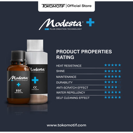 Booking Jasa Modesta Nano Ceramic Coating Private Label Full Protection 3 Layer Tahan Hingga 10 Tahun