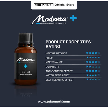 Booking Jasa Modesta BC-08 Nano Ceramic Coating 2 Layer Tahan Hingga 5 Tahun
