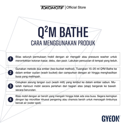 Gyeon Q2M Bathe 500-4000 ml - Shampo
