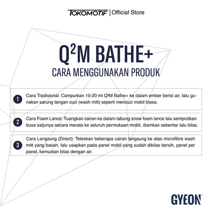 Gyeon Q2M Bathe+ 500-4000 ml - Shampo
