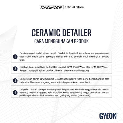 Gyeon Q2M Ceramic Detailer 500-1000 ml - Maintenance Body Mobil