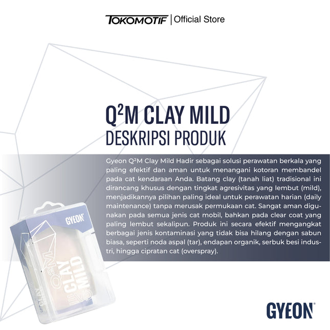 Gyeon Q2M Clay Mild 100 gr - Cairan Pelumas Clay