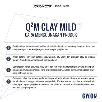 Gyeon Q2M Clay Mild 100 gr - Cairan Pelumas Clay