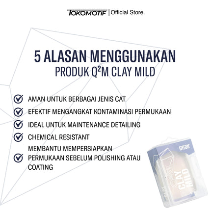 Gyeon Q2M Clay Mild 100 gr - Cairan Pelumas Clay