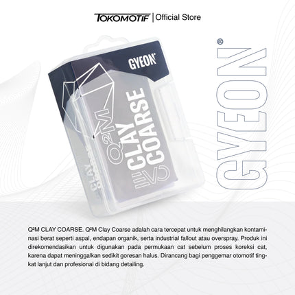 Gyeon Q2M Clay Coarse 100 gr - Pembersih Noda Aspal