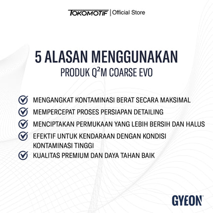 Gyeon Q2M Clay Coarse 100 gr - Pembersih Noda Aspal