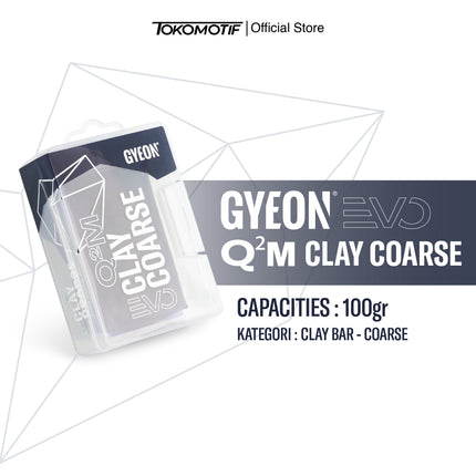 Gyeon Q2M Clay Coarse 100 gr - Pembersih Noda Aspal