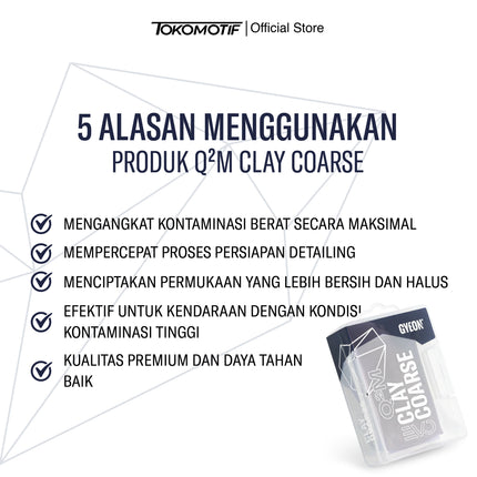 Gyeon Q2M Clay Coarse 100 gr - Pembersih Noda Aspal
