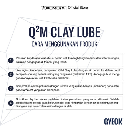 Gyeon Q2M Clay Lube Redefined 500ml - Cairan Pelumas Clay