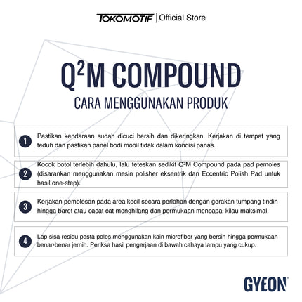 Gyeon Q2M Compound 120-1000 ml - Kompon Poles