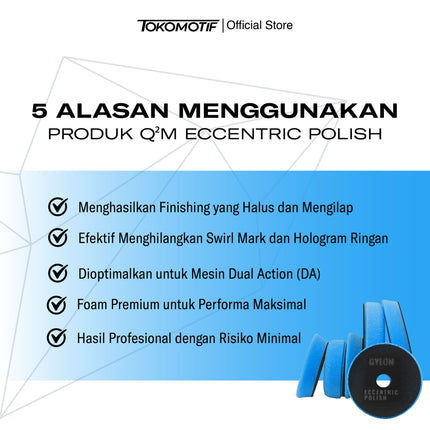 Gyeon Q²M Eccentric Polish 145mm x 20mm - Pad Poles
