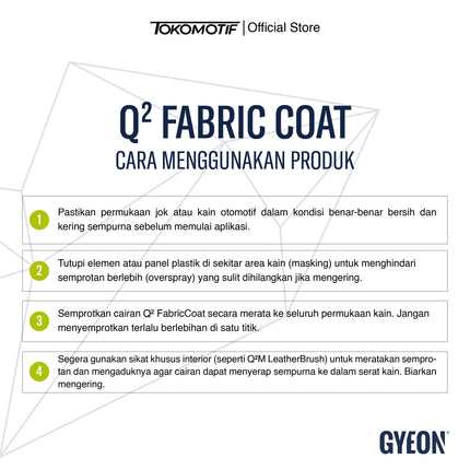 Gyeon Q2 Fabric Coat 120 ml - Coating Kain