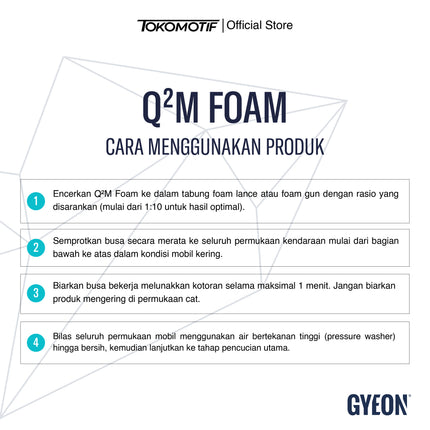 Gyeon Q2M Foam 1000-4000 ml - Shampo