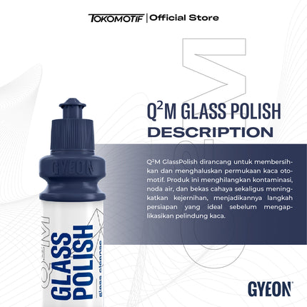 Gyeon Q2M Glass Polish  120 ml - Kompon Poles Kaca