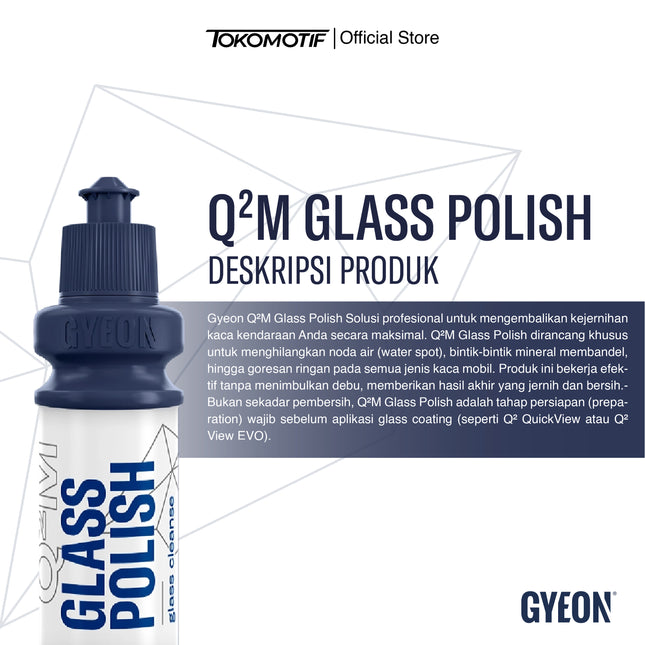 Gyeon Q2M Glass Polish  120 ml - Kompon Poles Kaca