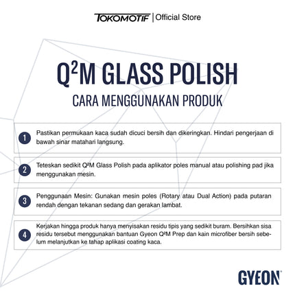 Gyeon Q2M Glass Polish  120 ml - Kompon Poles Kaca
