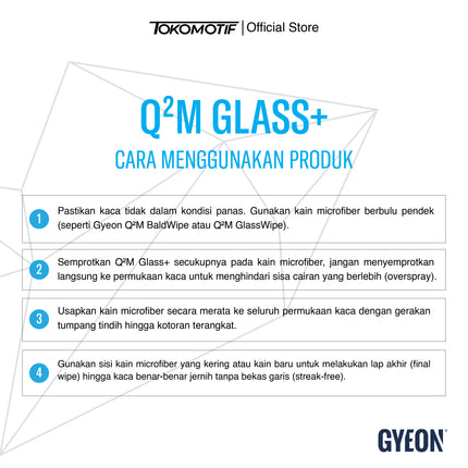 Gyeon Q2M Glass+ 500 ml - Pembersih Kaca
