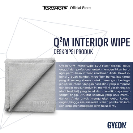 Gyeon Q2M Interior Wipe Evo 2 Pack 40x40 cm - Microfiber