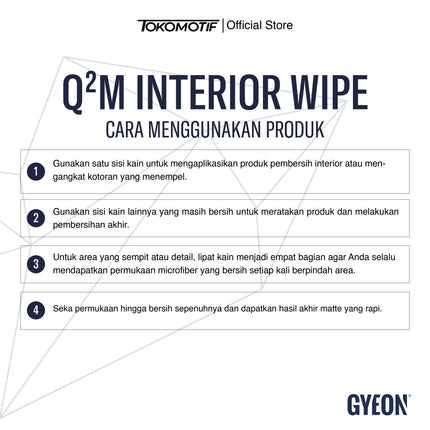 Gyeon Q2M Interior Wipe Evo 2 Pack 40x40 cm - Microfiber