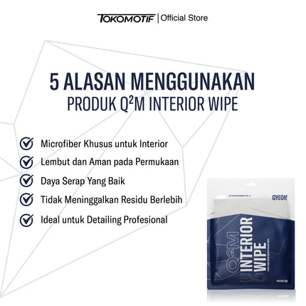 Gyeon Q2M Interior Wipe Evo 2 Pack 40x40 cm - Microfiber