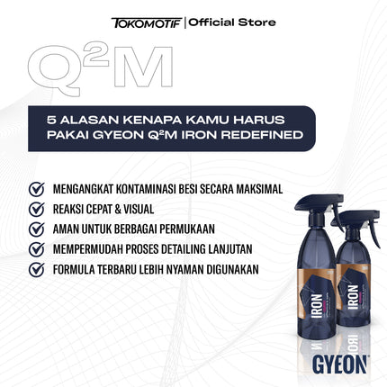 Gyeon Q2M Iron Redefined 500-1000 ml - Cairan Pembersih Kimia