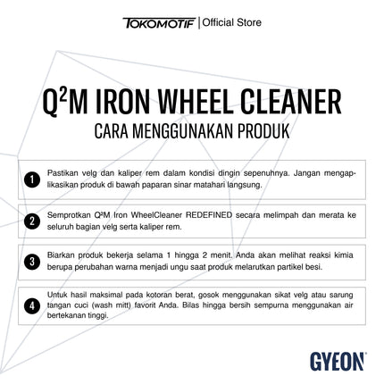 Gyeon Q2M Iron wheel Cleaner Redefined 500 ml - Pembersih Velg
