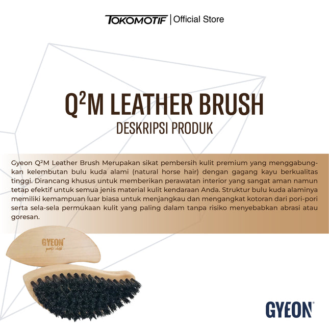 Gyeon Q2M Leather Brush - Sikat Kulit