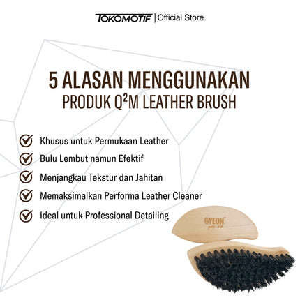 Gyeon Q2M Leather Brush - Sikat Kulit