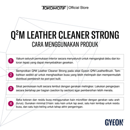 Gyeon Q2M Leather Cleaner Strong 500 ml - Pembersih Kulit