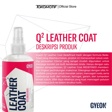 Gyeon Q2 Leather Coat Redefined 120-500 ml - Coating Kulit