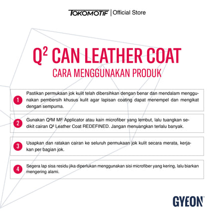 Gyeon Q2 Leather Coat Redefined 120-500 ml - Coating Kulit