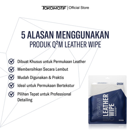 Gyeon Q2M Leather Wipe Evo 2 Pack 40x40 cm - Microfiber