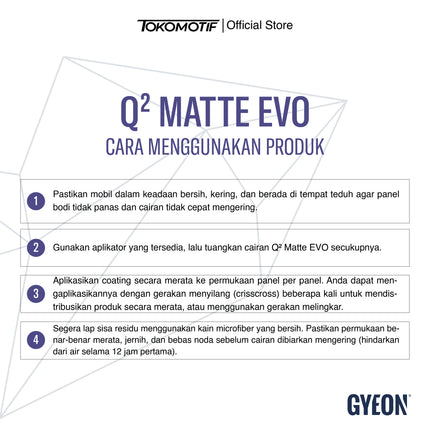 Gyeon Q2 Matte Evo 50 ml - Coating
