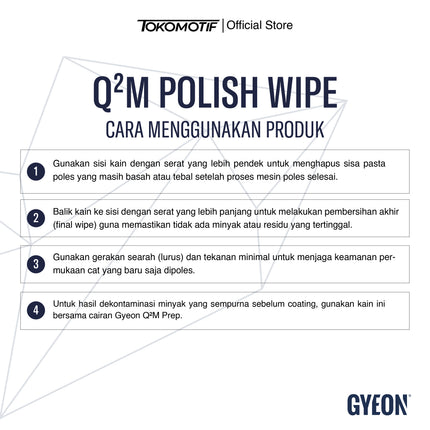Gyeon Q2M Polish Wipe 40x40 cm - Microfiber