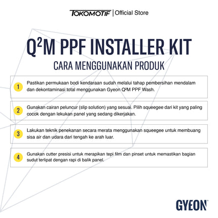 Gyeon Q2M PPF Installer Kit Set - Alat Pasang PPF