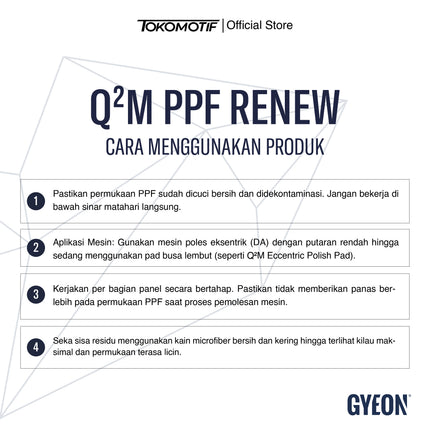 Gyeon Q2M PPF Renew 120-1000 ml - Kompon Poles PPF