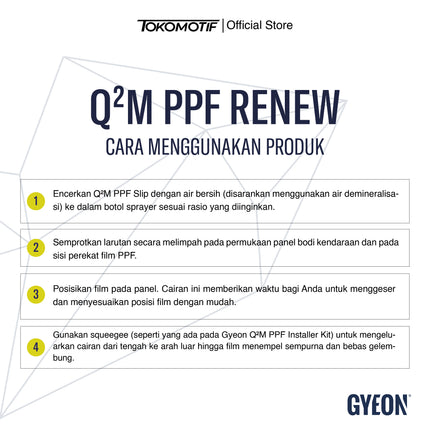 Gyeon Q2M PPF Slip 1000 ml - Cairan Pelumas PPF