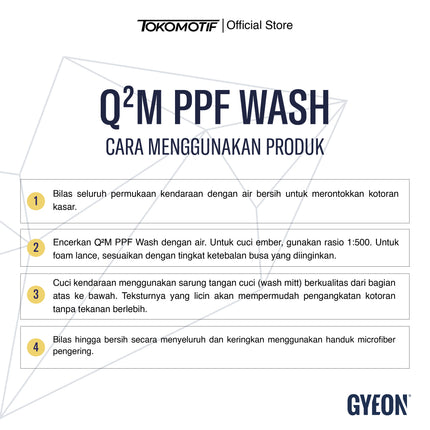 Gyeon Q2M PPF Wash 500 ml - Shampo PPF