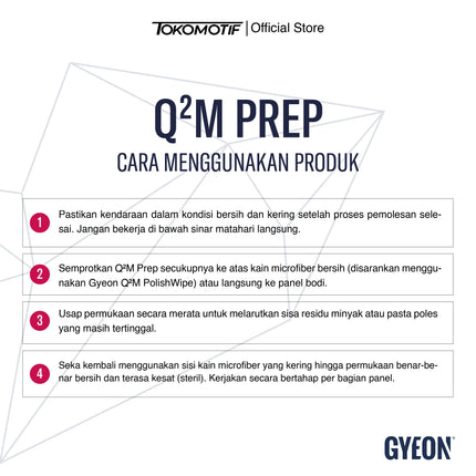 Gyeon Q2M Prep 500-4000 ml - Pembersih Residu