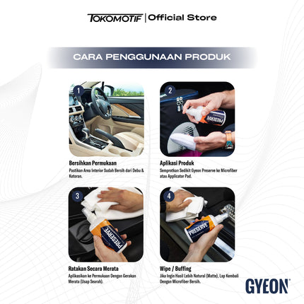 Gyeon Q2M Preserve 250 ml - Cairan Perawatan Plastik