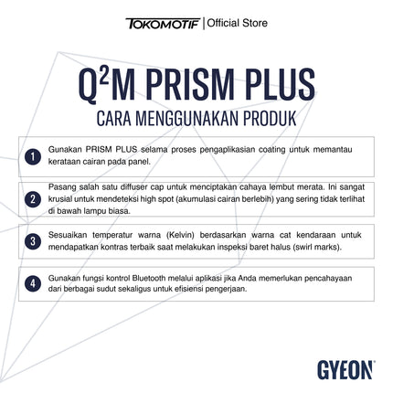 Gyeon Q2M Prism Plus - Lampu Detailing