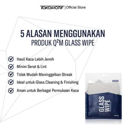 Gyeon Q2M Glass Wipe Evo 40x40 cm - Microfiber