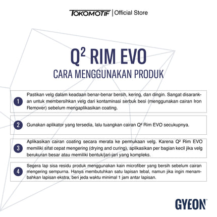 Gyeon Q2 Rim Evo 30 ml - Coating Velg