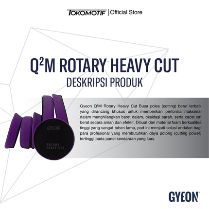 Gyeon Q2M Rotary Heavy Cut 145mm x 25mm 1 & 2-pack - Pad Poles